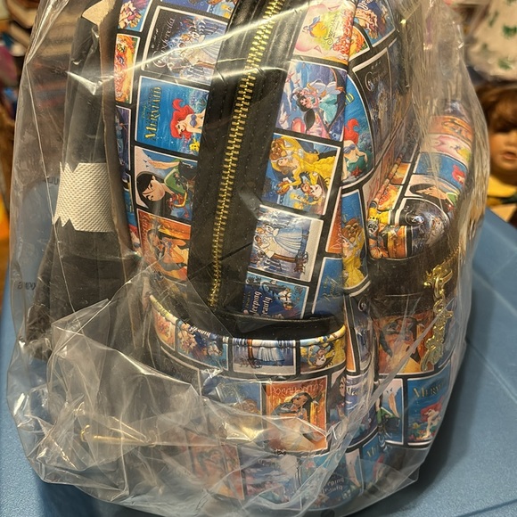 Loungefly Disney Princess VHS Tapes Mini Backpack (Exclusive Reprint) - Picture 6 of 9